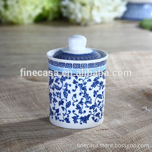 180CC Elegant New Bone China Small Coffee Canister